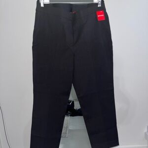 SPANX Black Polished Ankle Slim Pants